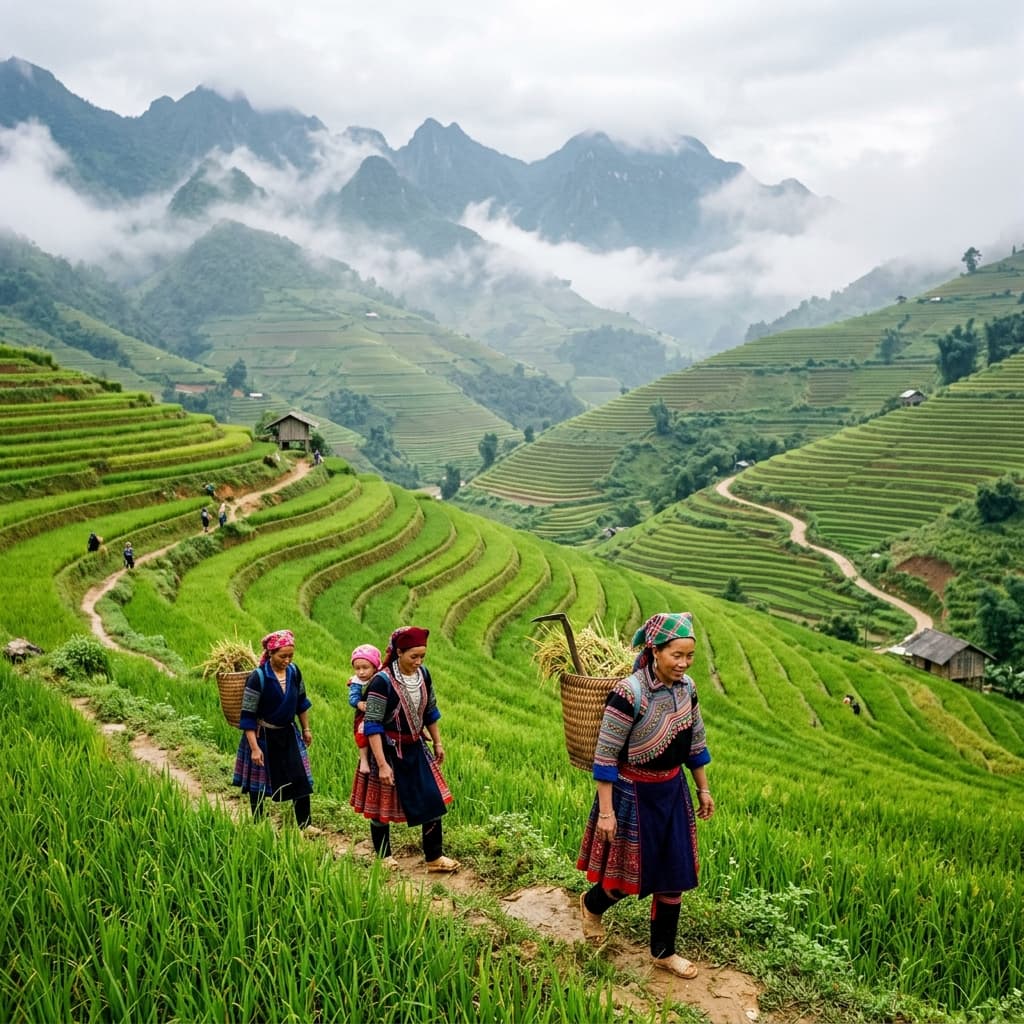 Sa Pa Mùa Lúa Vàng — Trekking Fansipan